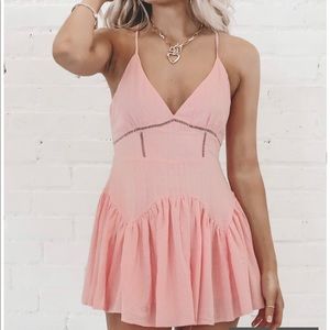 *Amazing Lace* Day Party Pink Romper